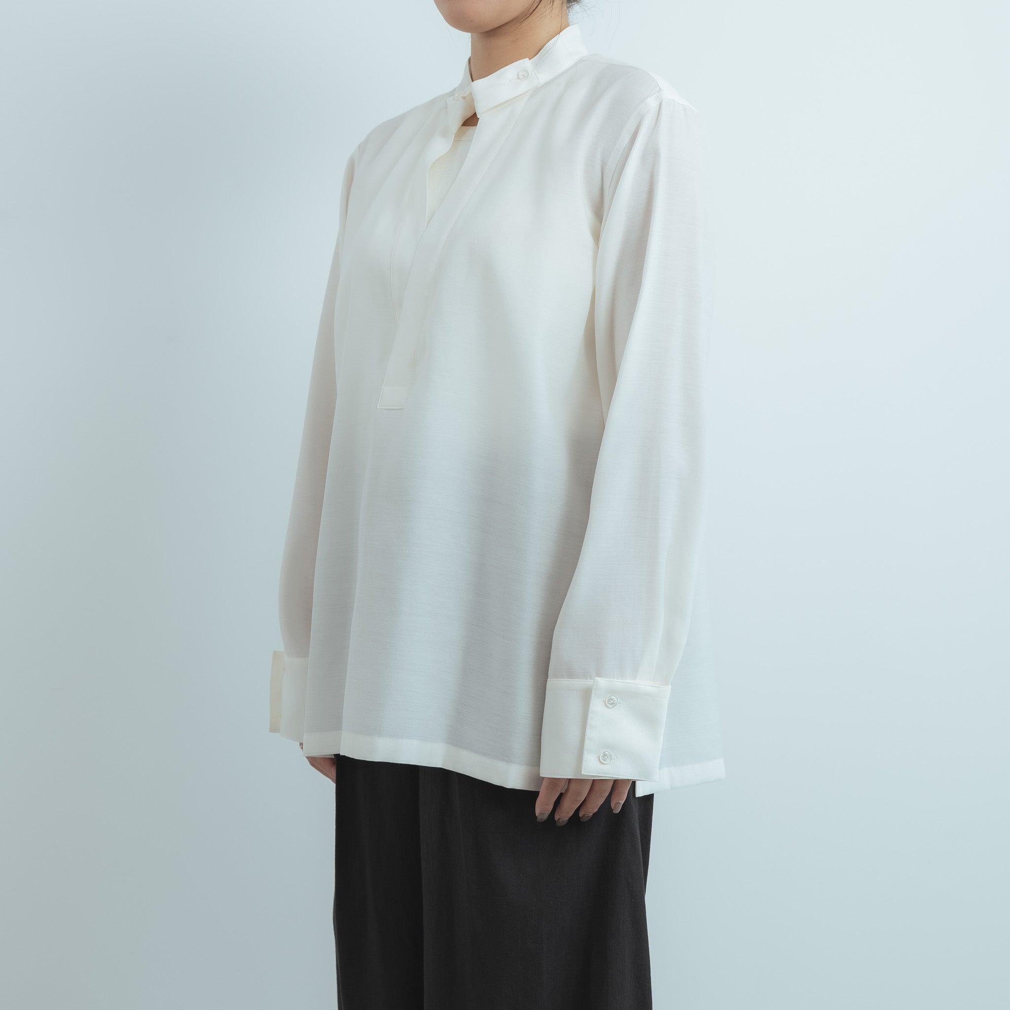 NTN STAND COLLAR PULLOVER サイズ2 Refrain stand collar pullover– NaNo Art official shop